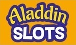 Aladdin Slots homepage screenshot