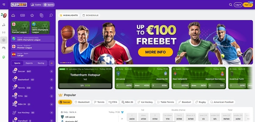 R2PBET homepage screenshot