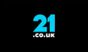 21.co.uk logo, a LeoVegas Gaming brand