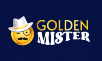 Golden Mister logo, a Bloody Slots sister site fronted by a sun in a hat