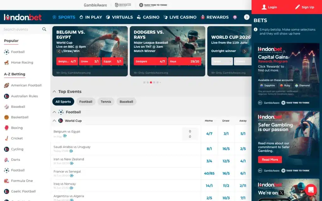 londonbet screenshot