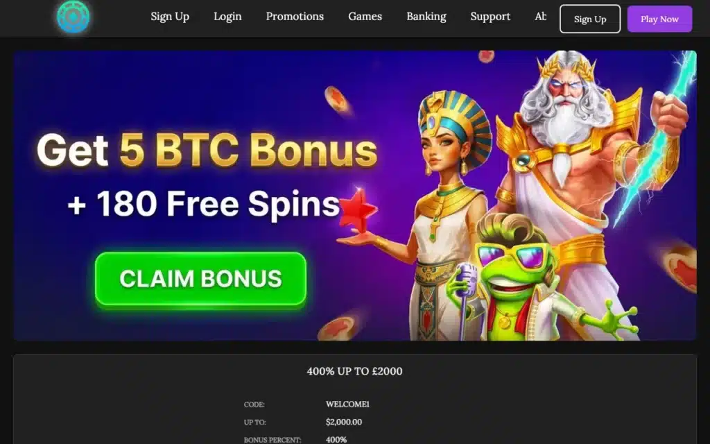 MrSloty Casino homepage screenshot