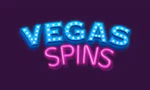 Vegas Spins logo, a Broadway Gaming slots brand